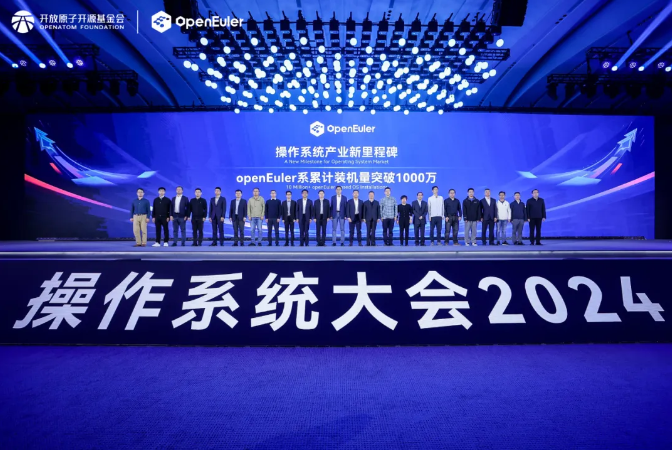 操作系统大会2024丨米兰milan动力蝉联“openEuler社区突出贡献单位”